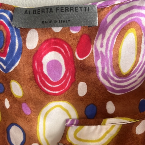 Alberta Ferretti Italian vintage 100% silk maxi dress - Picture 3 of 11